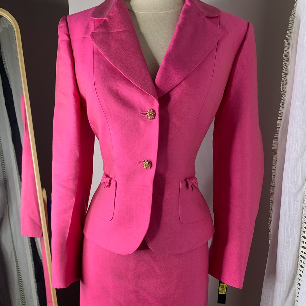 NWT Tahari Pink Skirt Suit